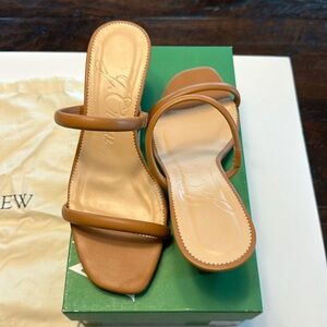 J.Crew stacked wedge sandal 8